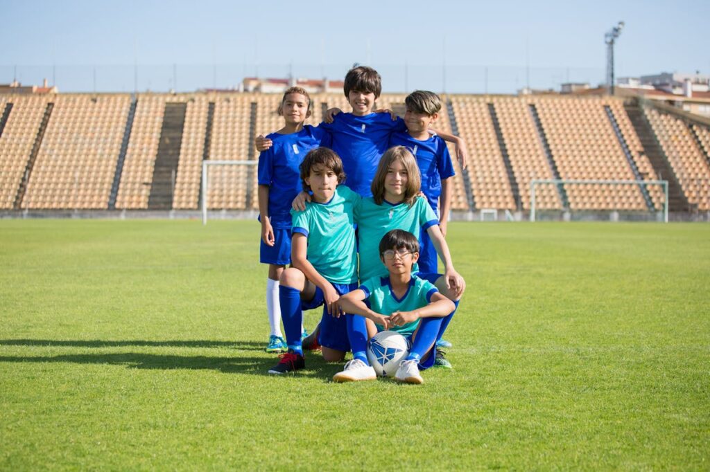 Kids in the Soccer Field